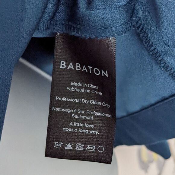 ARITZIA Babaton Rodrigo Off The Shoulder teal Blouse dark aqua green sMALL K1 - Picture 7 of 13